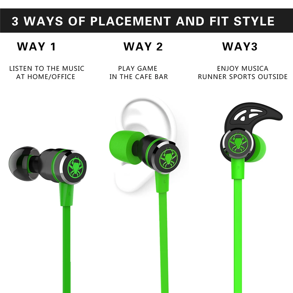 PLEXTONE G20 Earphones Gaming Magnetic Stereo In Ear Earphone Computer Earbuds With Microphone Headset For phone PC
