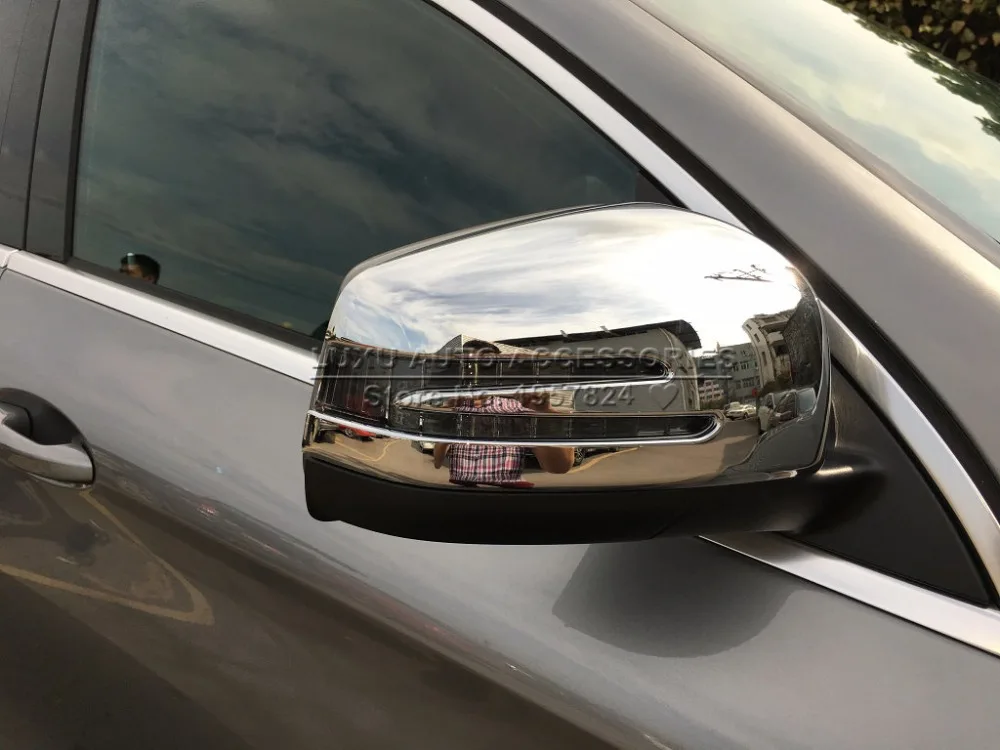Хромированная накладка на зеркало заднего вида из АБС пластика для Mercedes Benz GLE W166