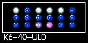 Ключ морской коралловый светильник K6-ULD 40 60 80 110 140 высокая мощность полный спектр светодиодный coralline лампа автоматический рассвет и закат - Цвет: K6-40-ULD