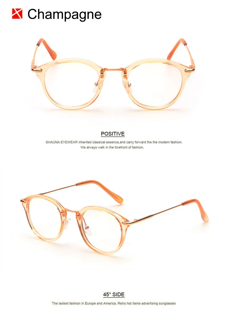 Женские очки shauna, оправа для очков, мужская оправа для очков, винтажные круглые прозрачные линзы, очки