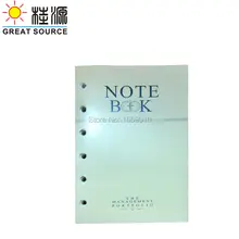 A7 Наполняющая бумага двойной язык место бумажные вставки 6 отверстий Agenda планировщик Органайзер