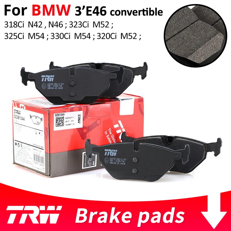 4pieces/set TRW front/Rear Car Brake Pads/Brake piece For BMW 3 series