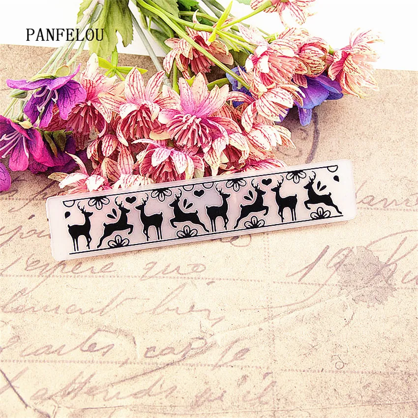 

PANFELOU Lovely baby Embossing folders Plastic For Scrapbooking DIY Template Fondant Cake Photo Album Card Making