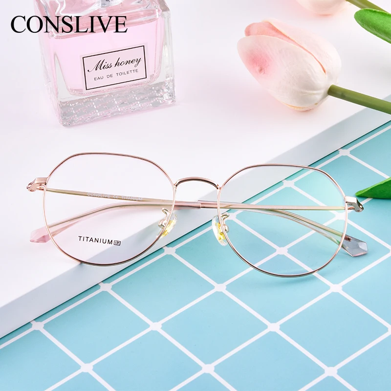 

2019 New Titanium Eyeglasses Women Multifocal Spectacles Chic Frame Glasses for Progressive Myopia Blue Light Computer Glasses