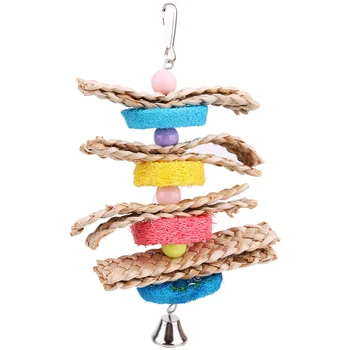 

Parrot Toys Bird Toy Pet Birds Bites Climb Chew Toys Parakeet Budgie Hanging Swing Bird Supplies E5M1