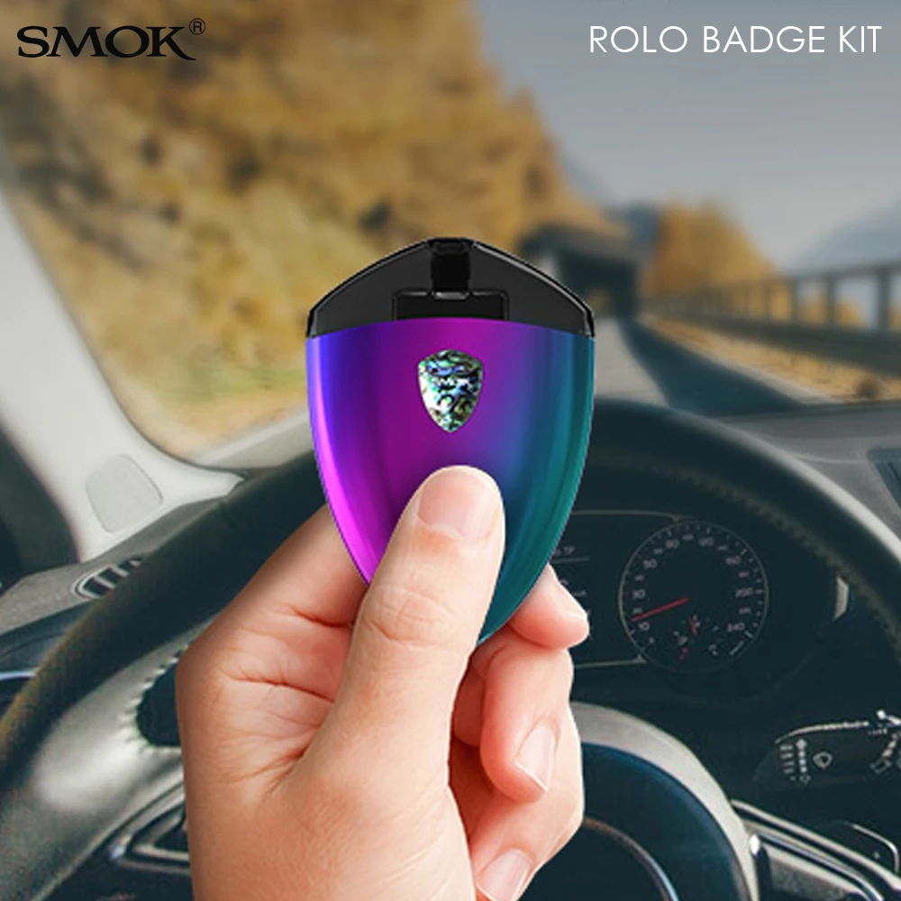 

Original SMOK Rolo Badge 250mah Mini Vape E Cigarette Built-in Battery 2ml Electronic Cigarette Pod Atomizer Coil head Vaporizer