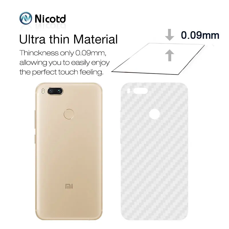 Soft 3D Carbon Fiber Back Cover for Xiaomi redmi  (5)