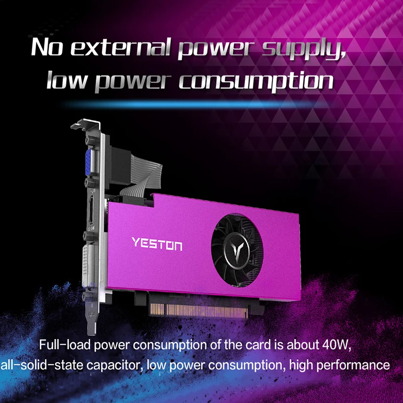 60% OFF  Yeston Radeon mini RX 550 GPU 4GB GDDR5 128bit Gaming Desktop computer PC Video Graphics Cards supp