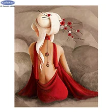 5D DIY фото на заказ алмазная живопись, индивидуальная вышивка, алмазная вышивка, красивая задняя часть, полная квадратная дрель, мозаичная картина, стразы