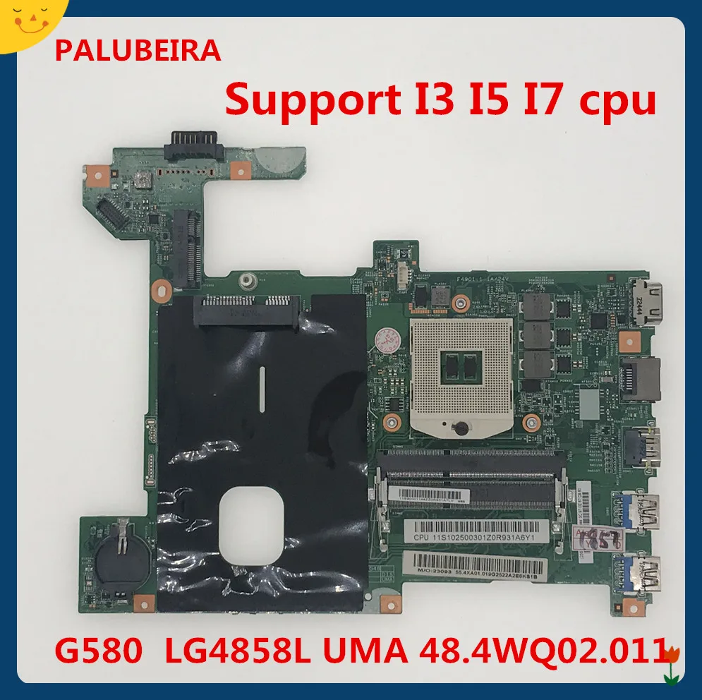 PALUBEIRA материнская плата для ноутбука lenovo G580 LG4858L 48.4WQ02.011 12206-1 основная плата HM76(поддержка I3 I5 I7 cpu) UMA DDR3