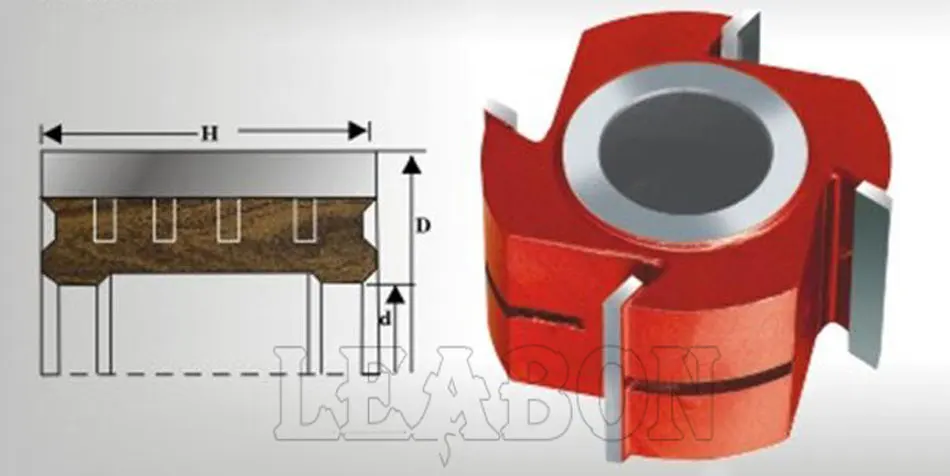 LEABON деревообрабатывающая режущая головка формовочная строгальная головка с 50 мм высотой 90*35*4 т