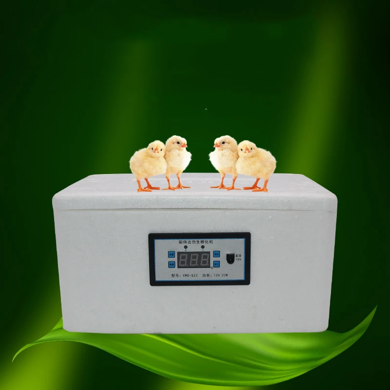 

LK684 EPS Energy-saving Mute Bionic Water-bed Incubator 22 Eggs 12V/220V Mini Thermostat Hatcher Portable Incubation Tools