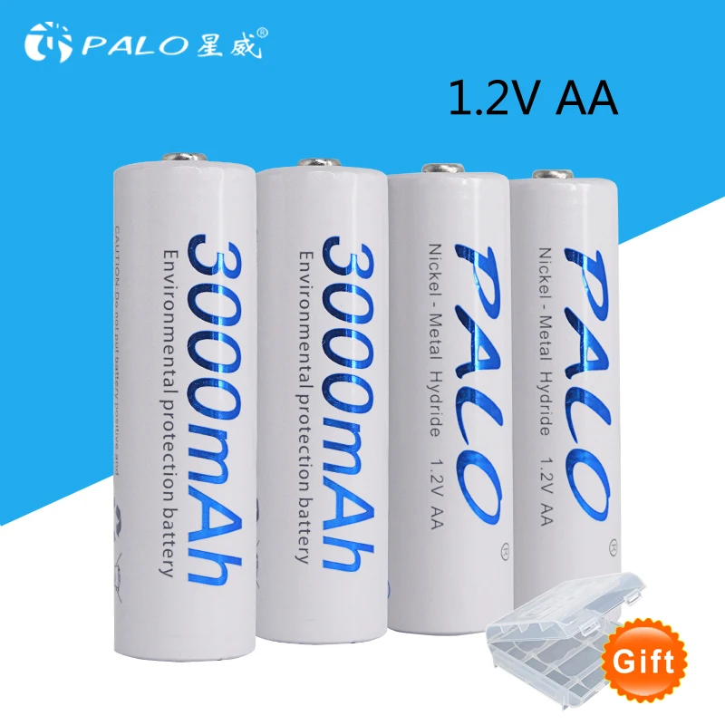4 шт. ni mh аккумуляторы для камеры 1 2 в 3000 мАч|aa battery|rechargeable batterybateria bateria |