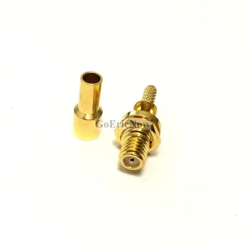 

10 pcs Gold plated M5 Female plug microdot connector crimp for RG316 RG174 Coaxila cable
