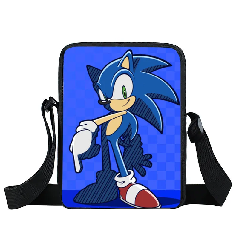 Мультфильм sonic Малый Детская сумка через плечо школьные ранцы дети bookbag обувь для мальчиков девочек Сумка через плечо сумка-почтальон мини подарок - Цвет: XKBYSXZ09