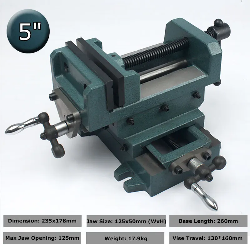 Sotrlo 5 "ручная скамья тиски с ползуном бар вертикальный и горизонтальный способ таблицы тиски крест слайд тиски для механической работы