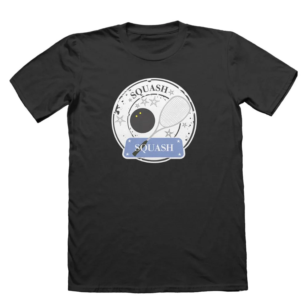 

Squash Player Design T-Shirt - Men'S Holiday Travel Top 2019 Summer T Shirt O-Neck Fashion Casual High Quality Casual Tee Shirts