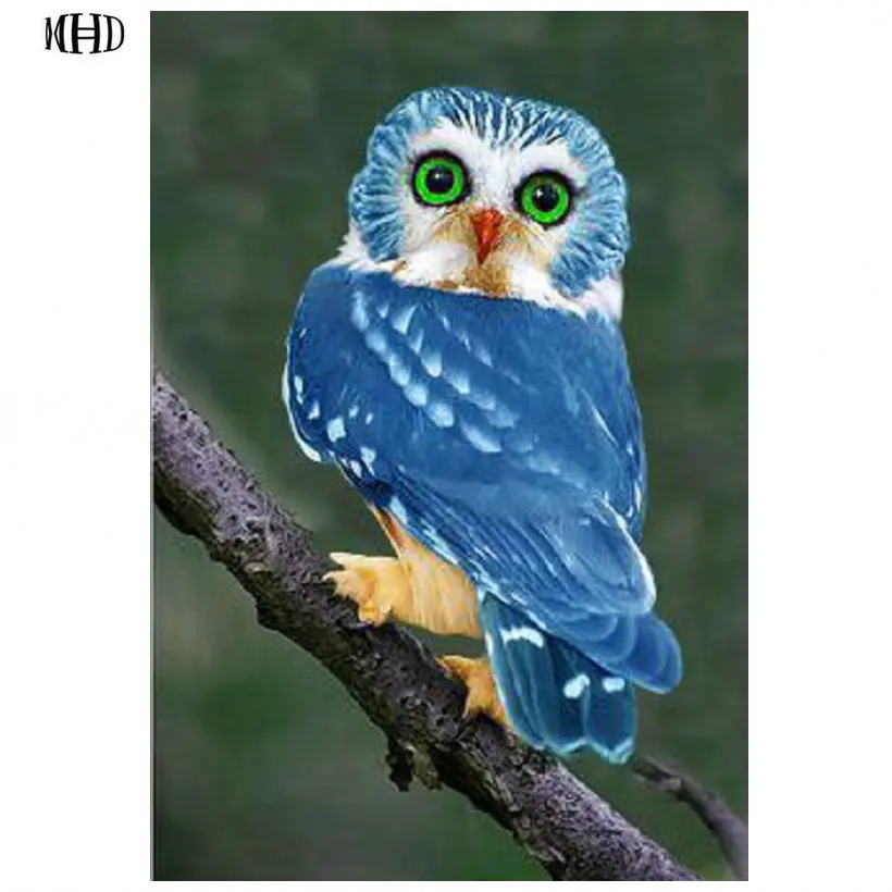 

DIY Diamond Painting Owl Full Round 5D Diamond Embroidered Crystal 3D Diamond Cross Stitch Digital Mosaic Home Decor new a owl