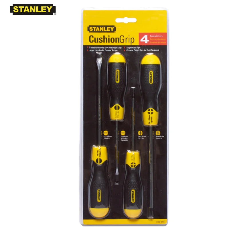 

Stanley 4pcs 2pcs slotted phillips magnetizer precision screwdriver set kits screwdrivers large handle great torque Cr.v steel