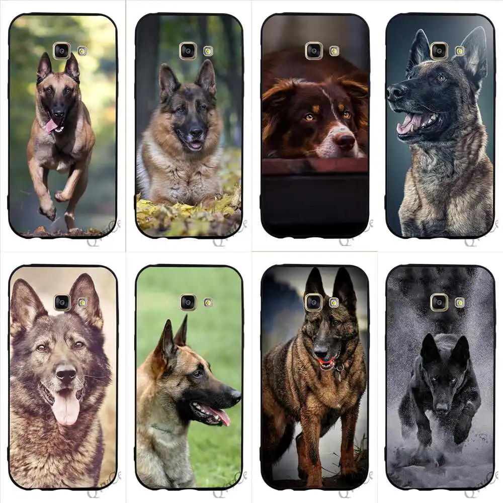 

Shockproof Belgian Malinois cute Dog Phone Cover for Samsung S9 Case A3 A5 A6 S7 Edge S6 Galaxy S8 Plus Note 8 9 Backshell