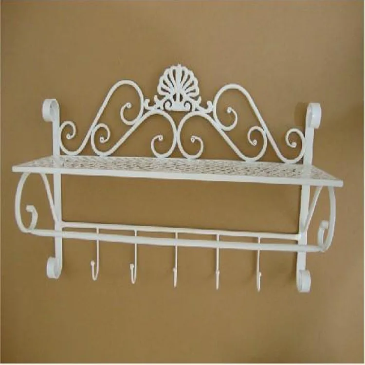 Wc europea creativa, toallero de hierro forjado, baño tocador bandeja