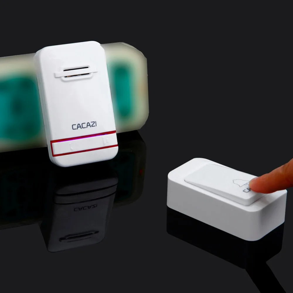 CACAZI White No Battery Need Wireless DoorBell Waterproof Smart Door Bell EU/US plug Cordless Ring Doorbells Remote AC 110V-220V CACAZI White No Battery Need Wireless DoorBell Waterproof Smart Door Bell EU/US plug Cordless Ring Doorbells Remote AC 110V-220V