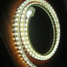 SMD2835 led strip 120pcs m AC220V 240V garden flexible light white warm white blue with plug