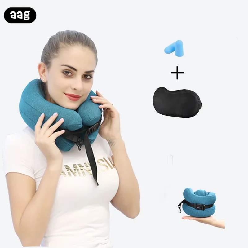 

AAG Travel Neck Pillow Memory Foam Neck Headrest U Shape Support Cushion Pillow Portable Office Home Airplane Car Nap Pillow