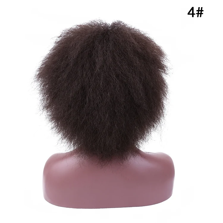 Мисс Рола синтетический парик афро-парик для черных женщин Kanekalon парик с короткими волосами 90 г 6 дюймов - Цвет: #4