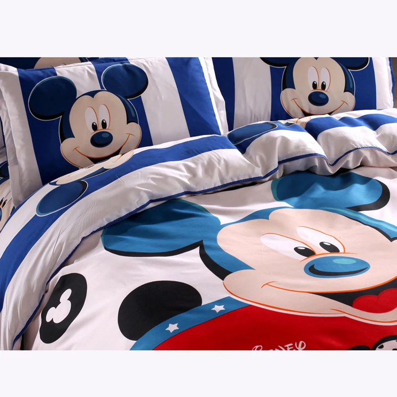 Disney Микки Маус Минни Винни пододеяльник комплект из 3 или 4 предметов Twin один