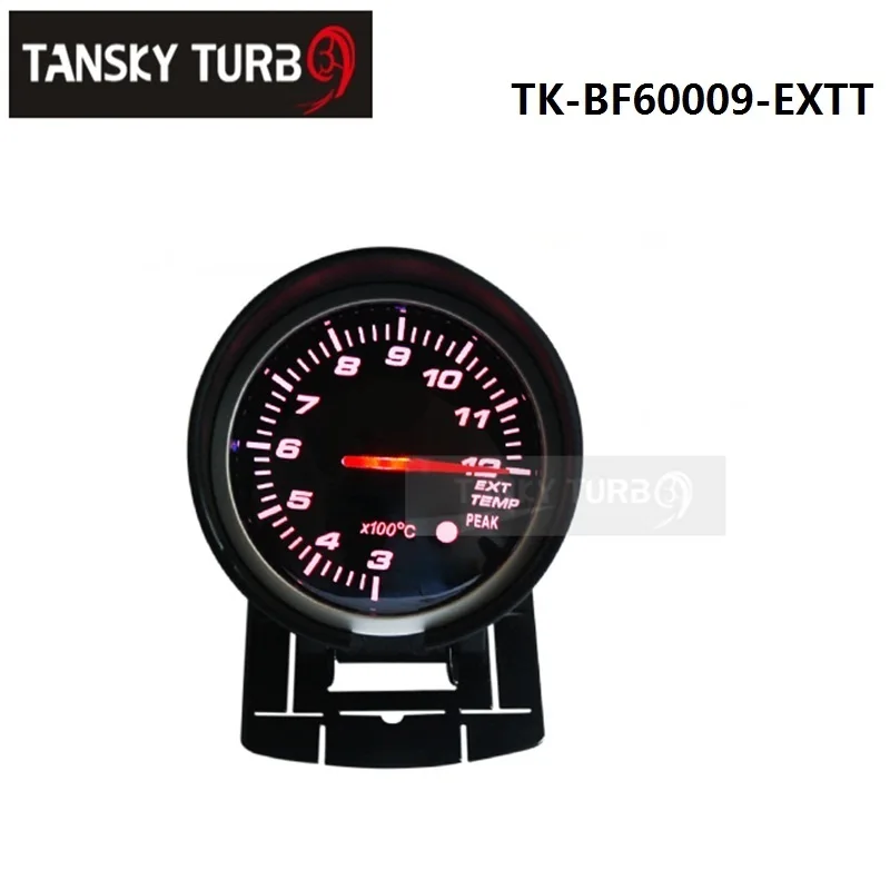 EPMAN - BF 60mm LED Exhaust Gas Temp EXT Gauge  Auto Car Motor Gauge with Red & White Light For VW GOLF 5 EP-BF60009-EXTT