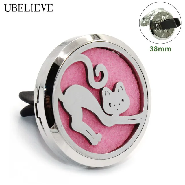 Buy Silver Essential Oil Diffuser Pendan For Vent Clip