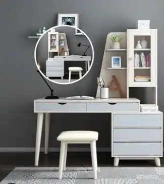 Simple Modern Dressing Table Nordic Computer Desk Bookcase