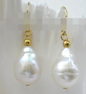 

wb00581 baroque white keshi reborn freshwater pearls dangle earrings