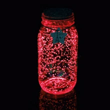 10 г красный флуоресцентный в темноте светящиеся вечерние Сделай Сам яркая краска звезда Желая бутылка флуоресцентные Частицы украшения подарок