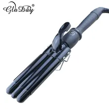 Fast Heating 3 Barrel Portable Hair Curler 19mm Ceramic Wave Curling Iron Curling Wand Hair Roller Tongs Styling Tools brand new hair styling tools curler iron wand electric ceramic glaze coating fast heating provide