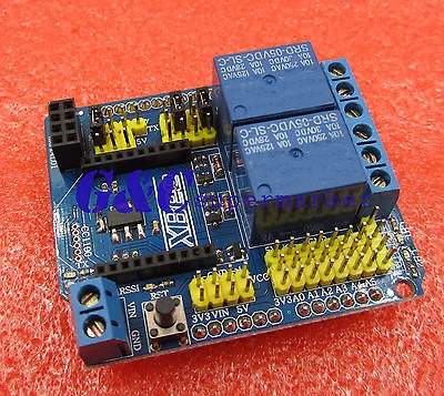 

5V Two 2 Channel Relay Module Shield Module XBee BTBee Expansion Board