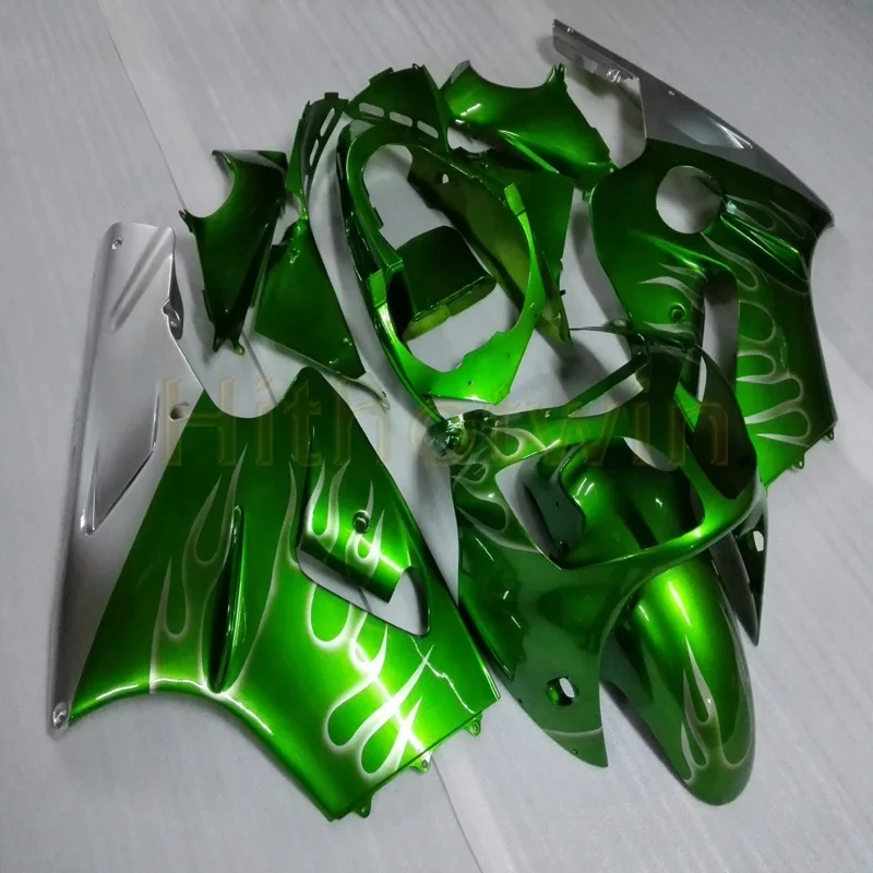 B Заказной мотоцикл Артикул для Kawasaki ZX-12R 00-01 обтекатели 2000 2001 ZX12R+ Болты+ литьевая форма черный - Цвет: B