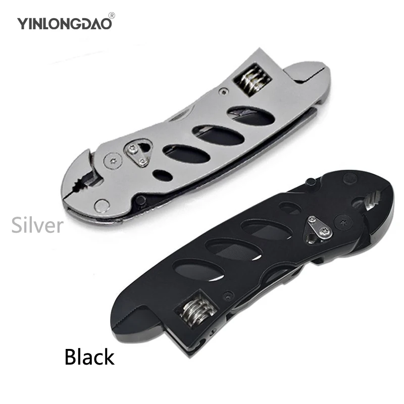 

Ultra-thin Smart Double-head Adjustable Wrench Pliers Multi-function Double Head Wrench Adjustable Spanner Folding Knife Pliers