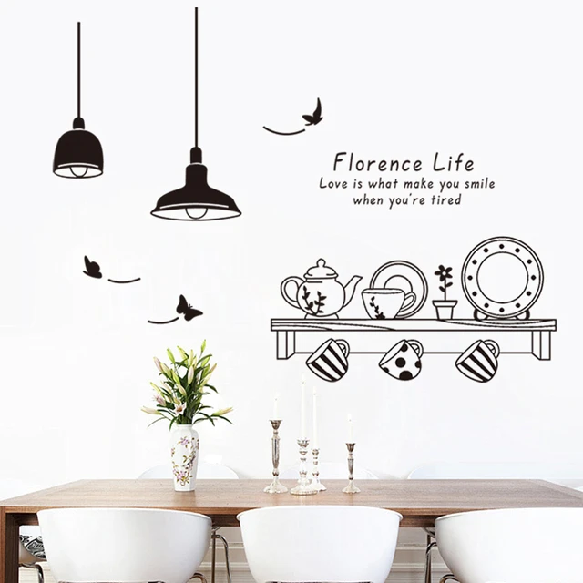 Best Price Disk Cup Lamp Pattern Wall Sticker Dining Room Decoration Diy Mural Art Kitchen Home Decal Posters Peel And Stick Best Price Disk Cup Lamp Pattern Wall Sticker Dining Room Decoration Diy Mural Art Kitchen Home Decal Posters Peel And Stick