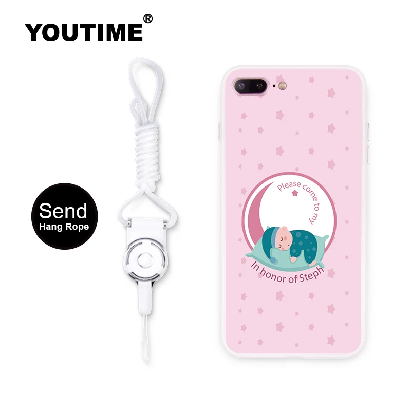 Youtime для iPhone 7 чехол телефона милый розовый сонный детские Оригинальный дизайн 6 S