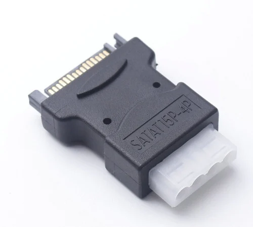 100 шт./лот KEFU 15 pin SATA штекер на 4 Pin Molex ПК IDE гнездовой адаптер питания | Компьютеры и