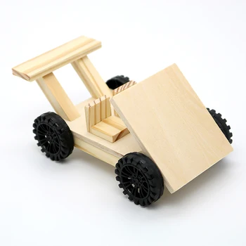 

DIY handmade roadster model small wooden car assembly toy children gift