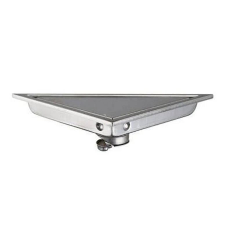 

304 Stainless Steel Type Triple-cornered Floor Drain Bathroom Tile Invisible Shower Drain Hair Catcher Clean Strainer