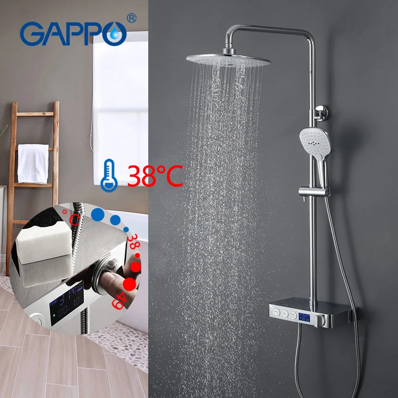 Gappo Thermostatic Shower System Bathtub Faucet Thermostat Faucet