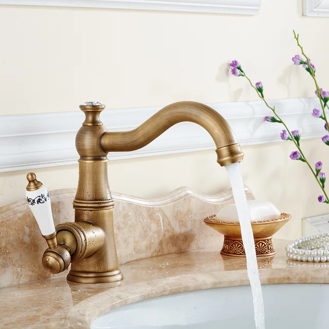 Best Offers Kitchen Faucet European-style Bathroom Washbasin Faucet Hot And Cold Water Mixer Can Rotate Faucet Lt756