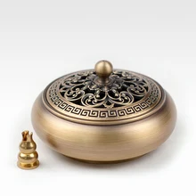 Домашняя курильница для благовоний, чистая медь кадильница, ароматическая плита ta disk present line, курильница, копченый Лотос, губа, 4/2 часа, домашний декор