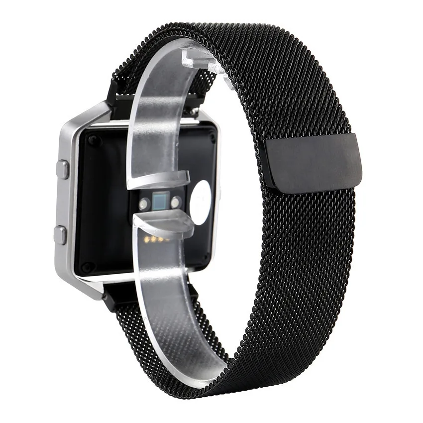 Fitbit Charge 2 полосы замена металлических миланских петель аксессуары магнитный металлический замок застежка из нержавеющей стали ремешок для Fitbit