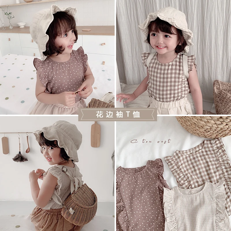 

2019 summer girls comfortable cotton T shirt girls tops