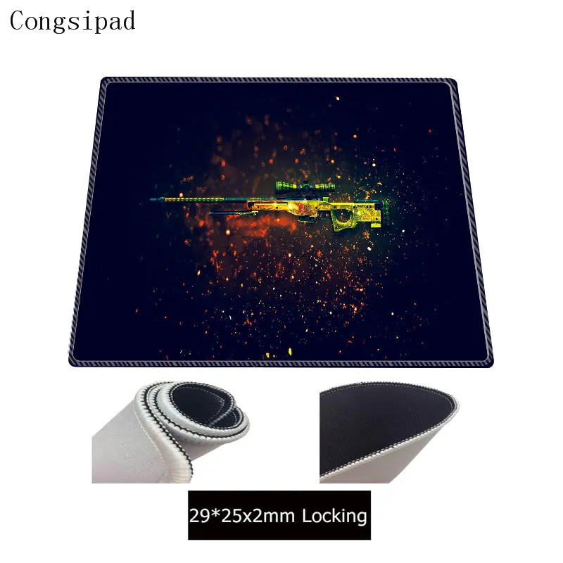 Игровой коврик для мыши Congsipad CS GO с большим замком 30x90 см игровой big Hyper beast CS: gun обои